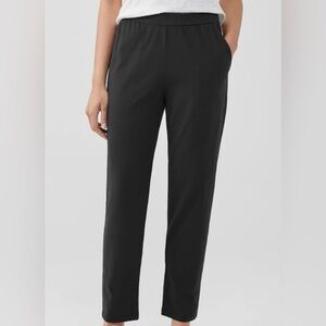 Eileen Fisher Pull On Casual Pants Black Lounge Comfort Cozy Classic Size XL